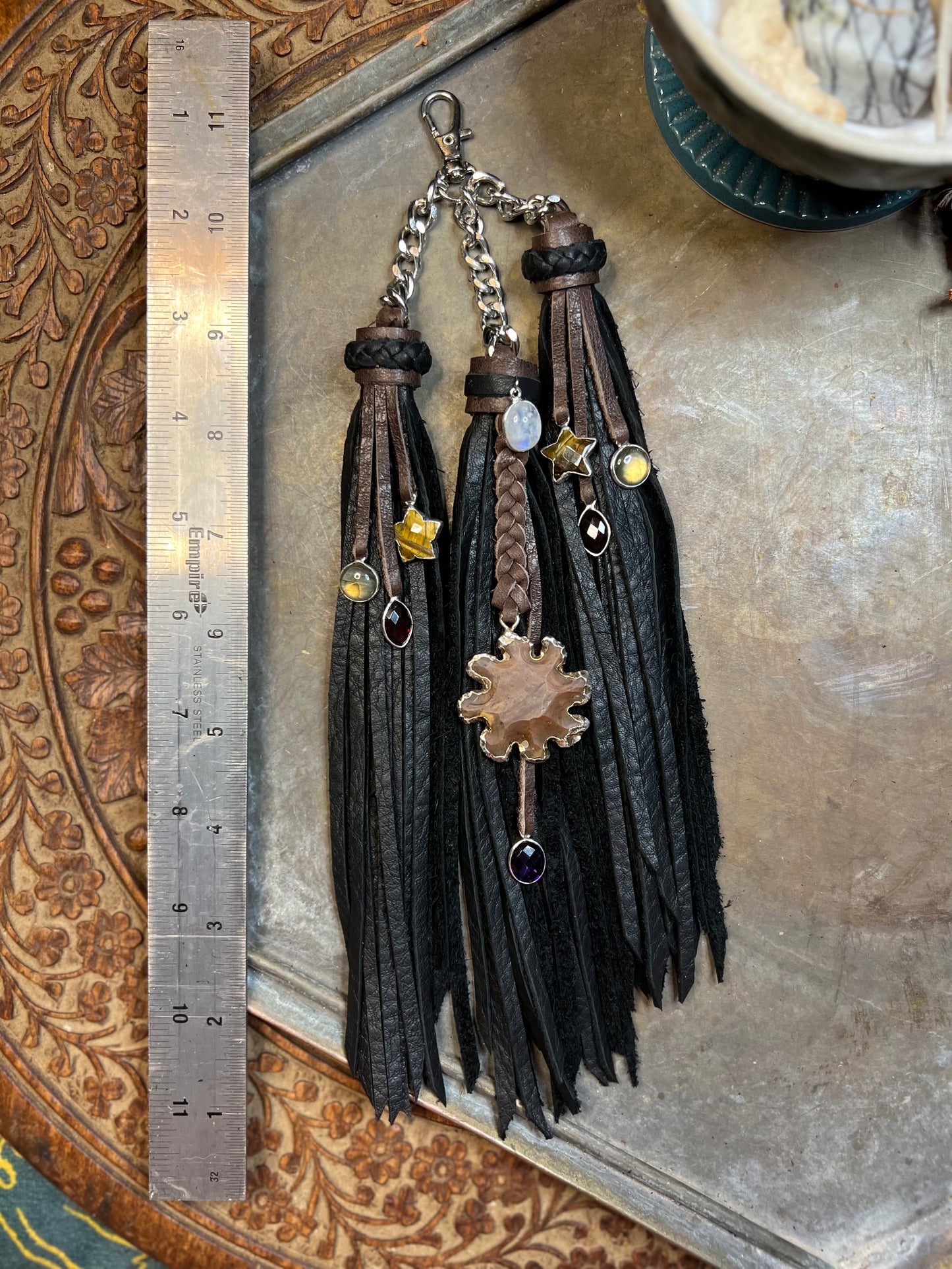 Chocolate Bison Melissa - Silver Hardware