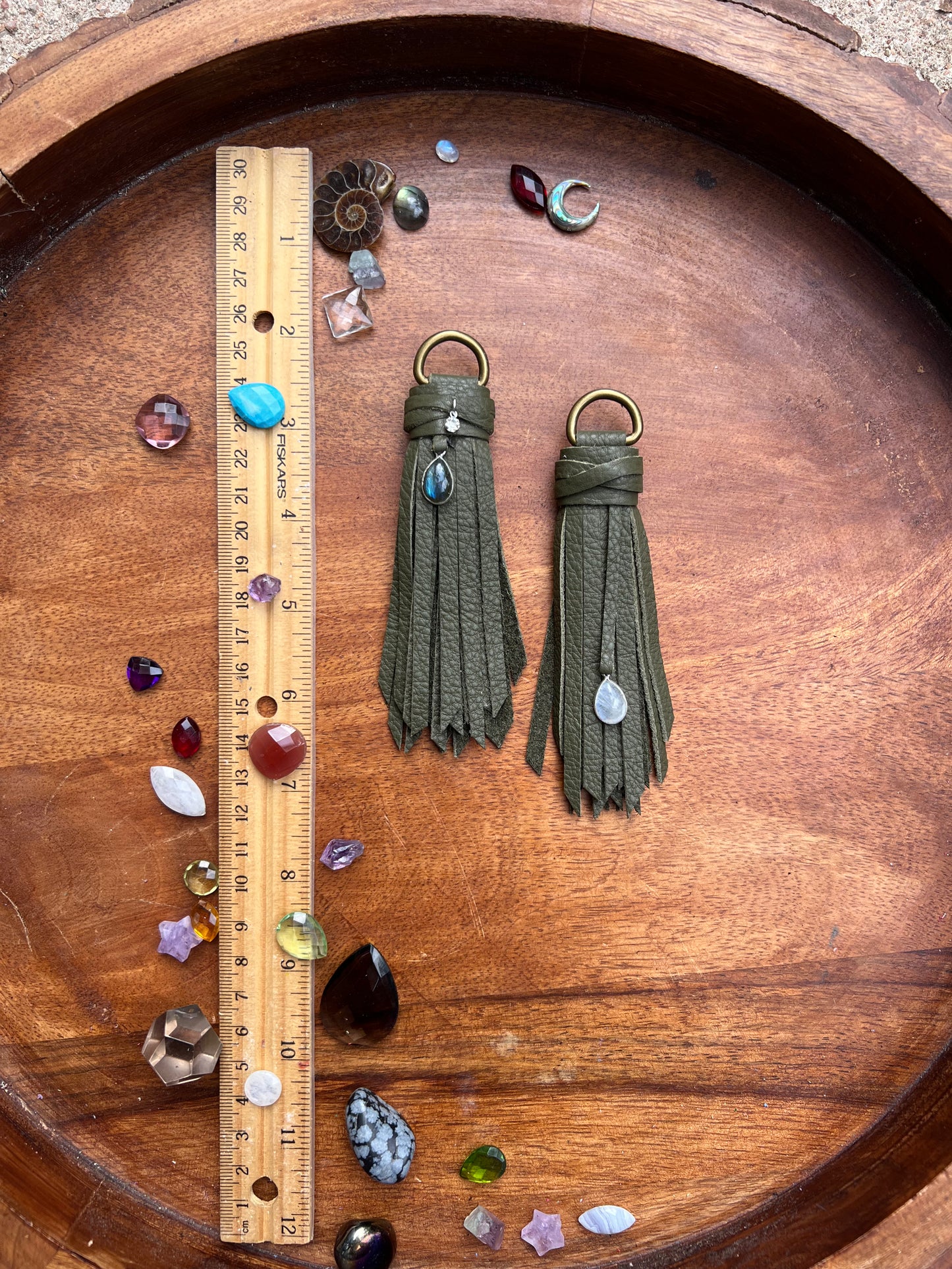4.5" Army Green D-Ring Set