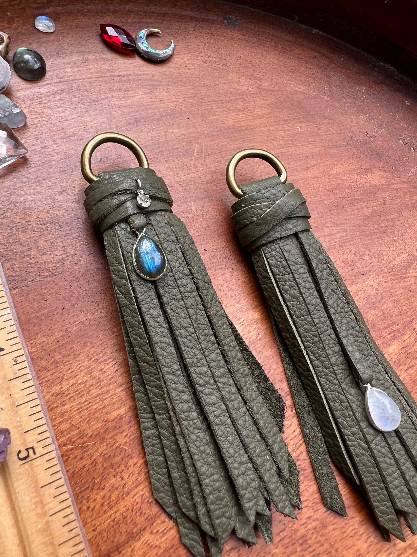 4.5" Army Green D-Ring Set