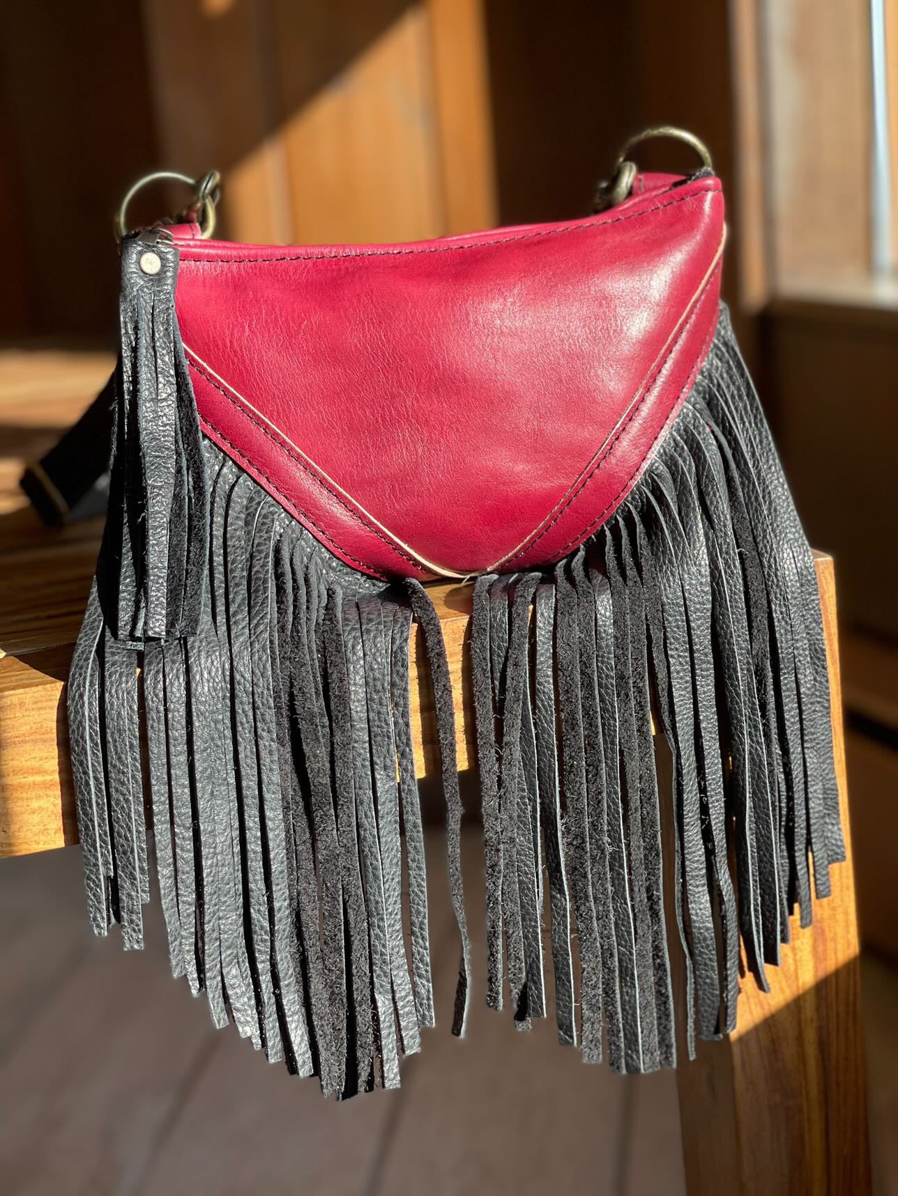 Red Cowhide Radley - Bronze Hardware