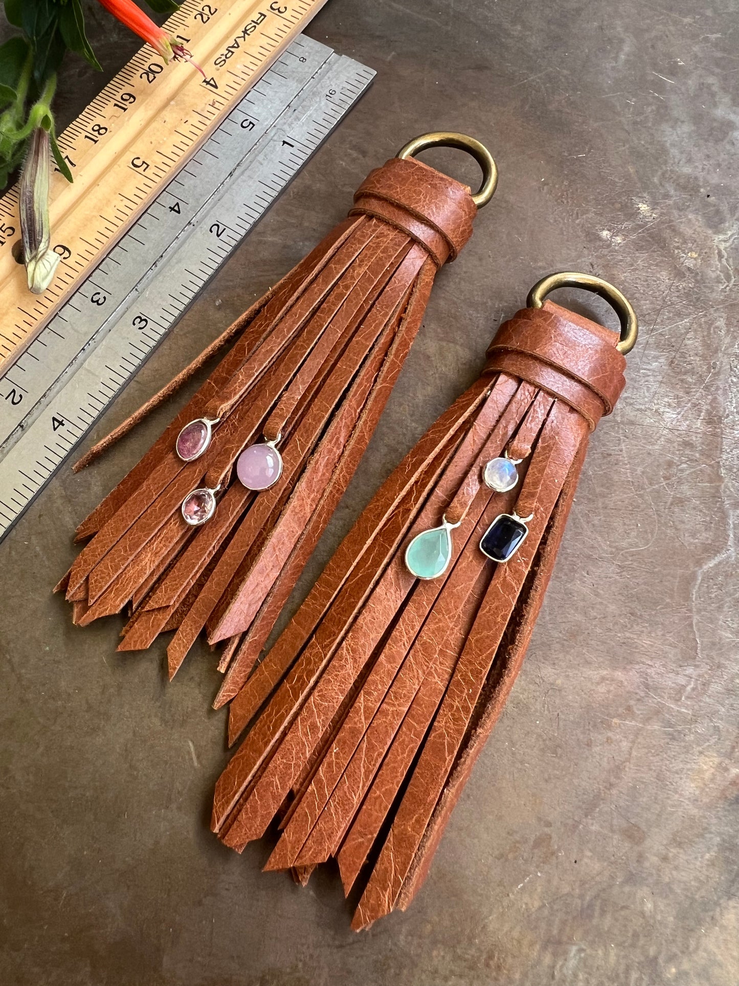 5" - Tan D-Ring Set