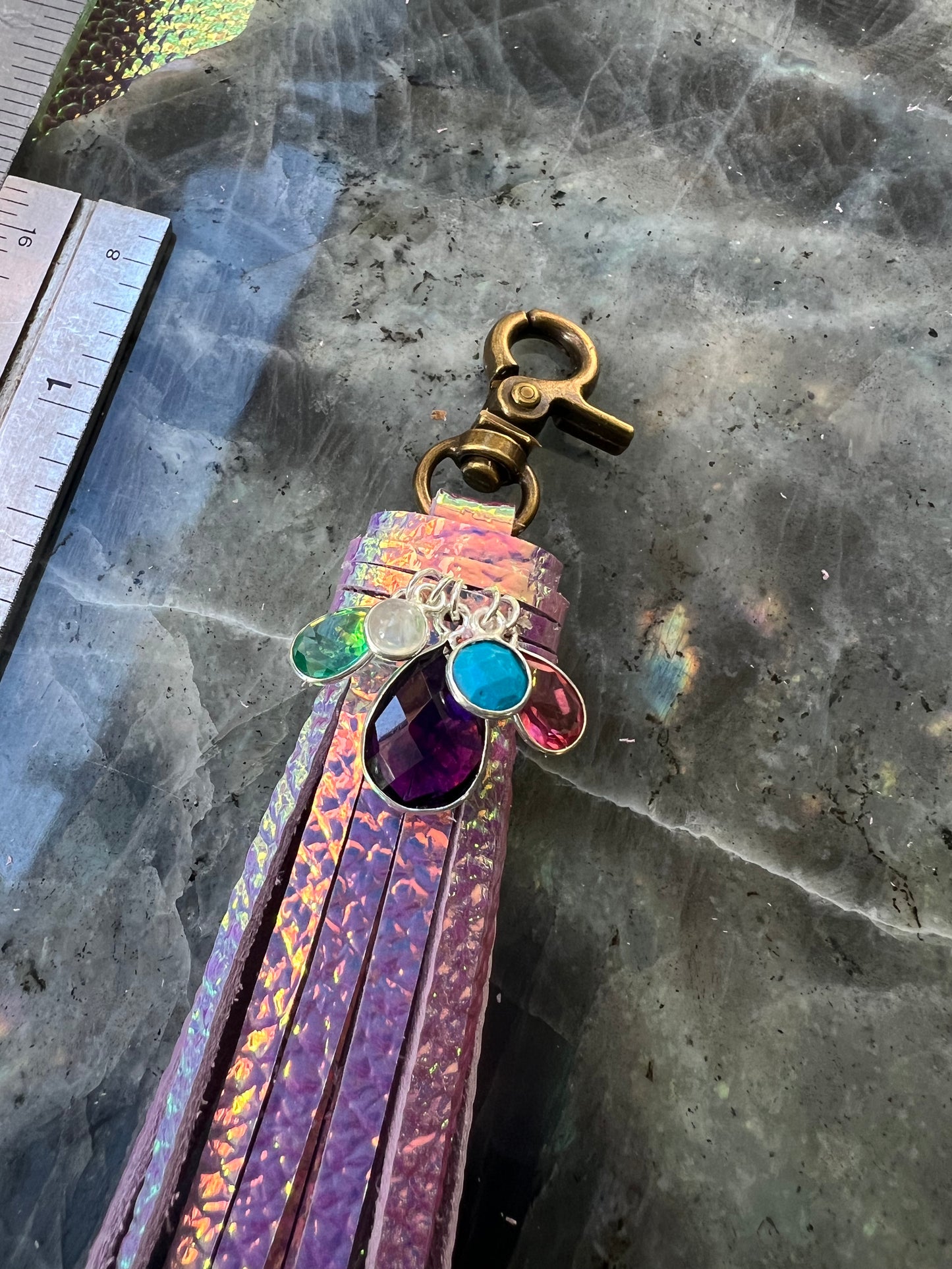 7" Zipper Pull - Unicorn Leather