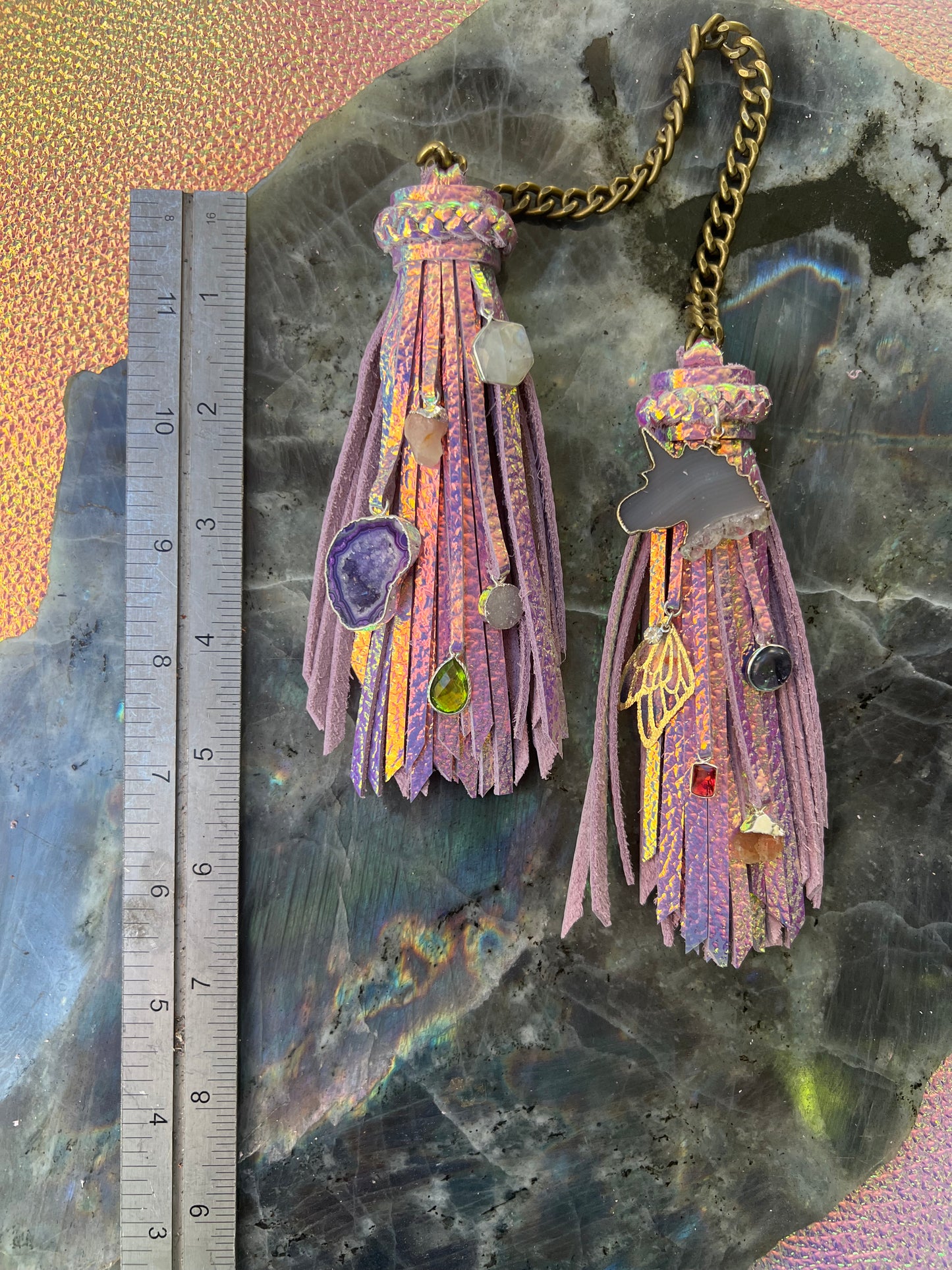 5" Double-Chain Tassel - Unicorn Leather