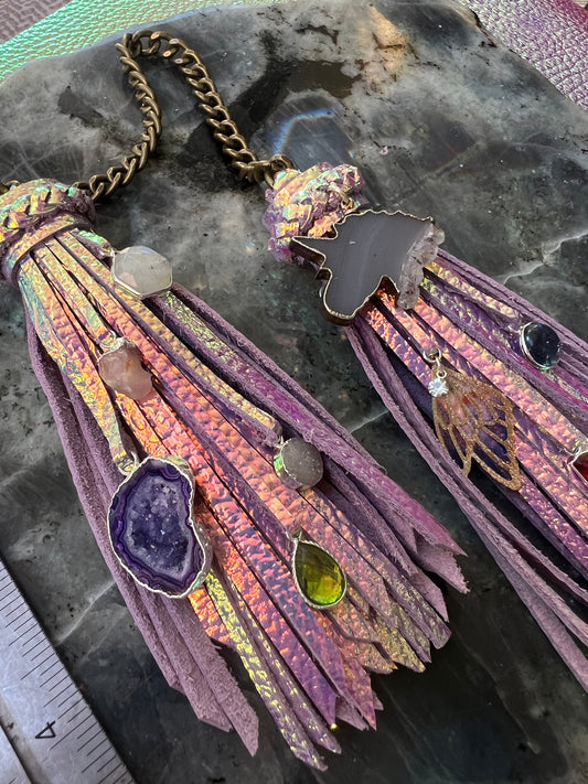 5" Double-Chain Tassel - Unicorn Leather