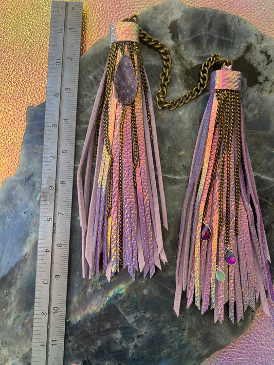 8" Double-Chain Tassel - Unicorn Leather