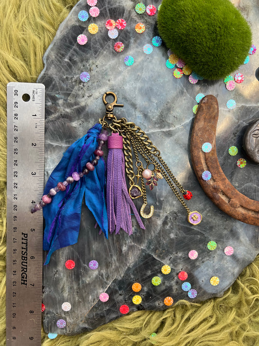 Untamed Tassel - Purple Leather