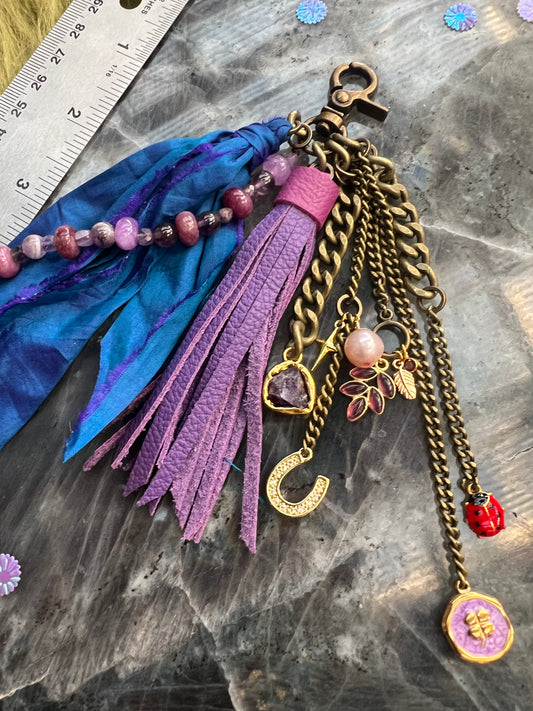 Untamed Tassel - Purple Leather