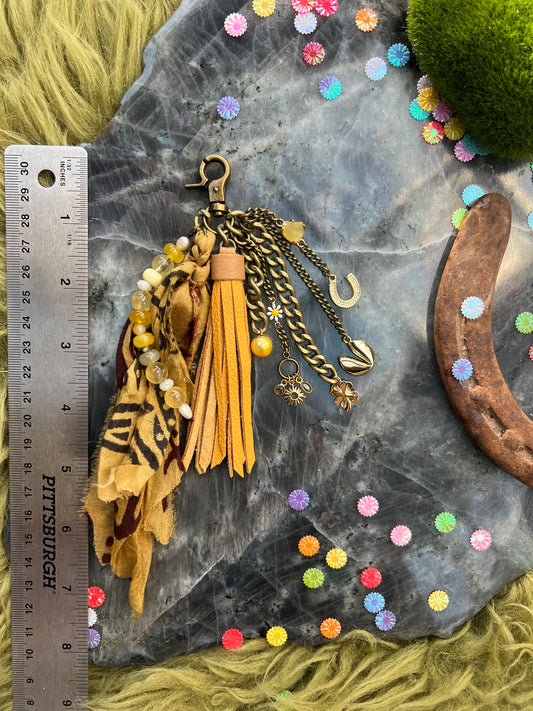 Untamed Tassel - Yellow Leather