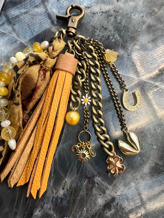 Untamed Tassel - Yellow Leather