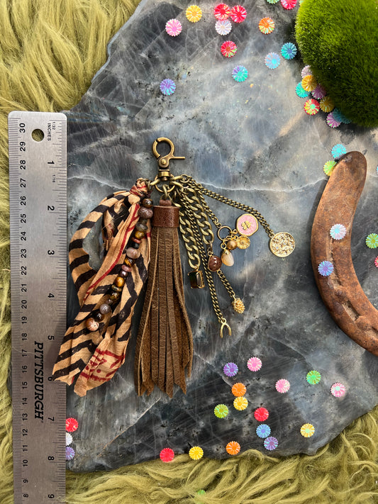 Untamed Tassel - Distressed Brown Leather