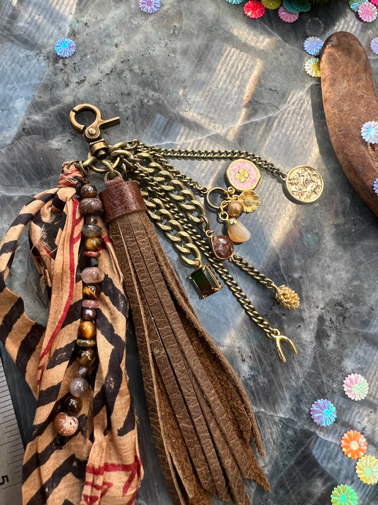 Untamed Tassel - Distressed Brown Leather