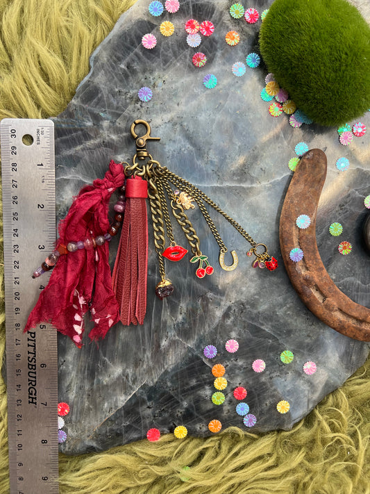 Untamed Tassel - Red Leather