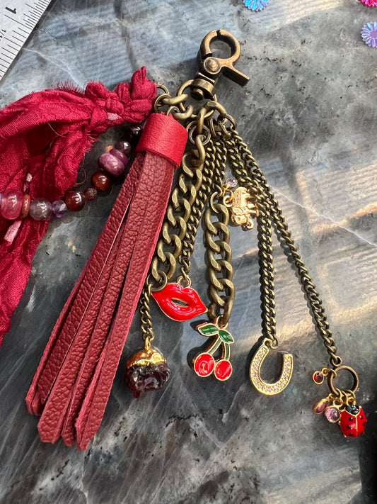 Untamed Tassel - Red Leather