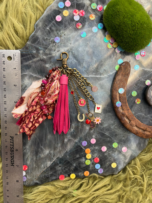 Untamed Tassel - Hot Pink Leather