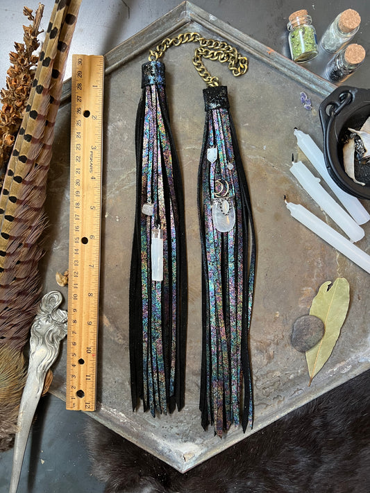 Oil Slick - 12" - Chain Double Tassel