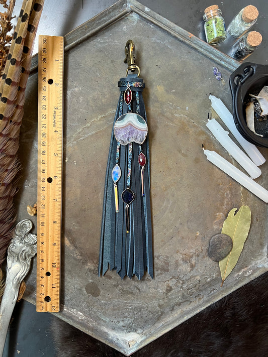 Slate - 10" - Single Clip Tassel