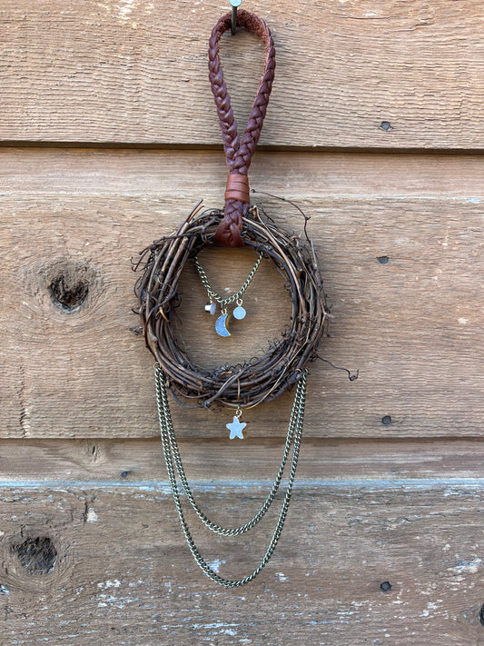 Yule Wreath Ornament - Chain and Gems